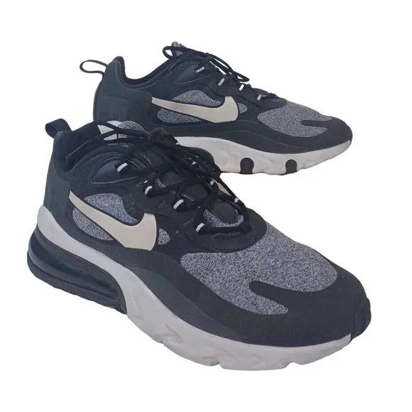 Exc Nike Air Max 270 React Op Art 2019 Size 11 Rare Authentic Black Grey Trainer - Picture 3 of 15